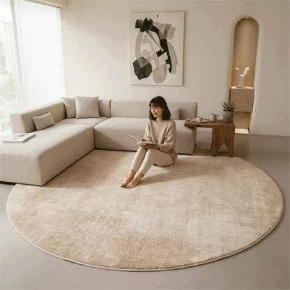 tapis rond salon | Maillard Wabi-sabi