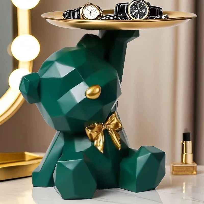 Sculpture contemporaine ours papillon | Kawaii