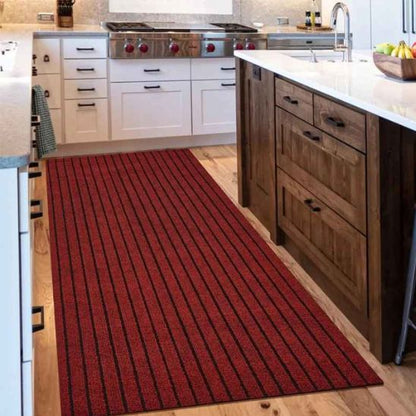 tapis de cuisine rouge